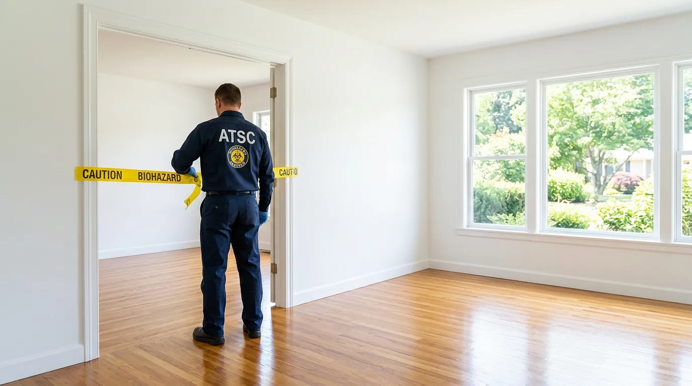 Certified biohazard cleanup crew performing Decomposition Cleanup in Elk Grove Village